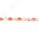 Orange Striped Agate Pear Beads