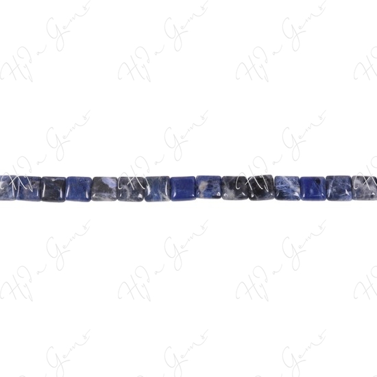 Sodalite Flat Square Beads