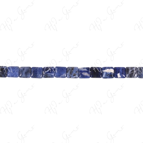 Sodalite Flat Square Beads