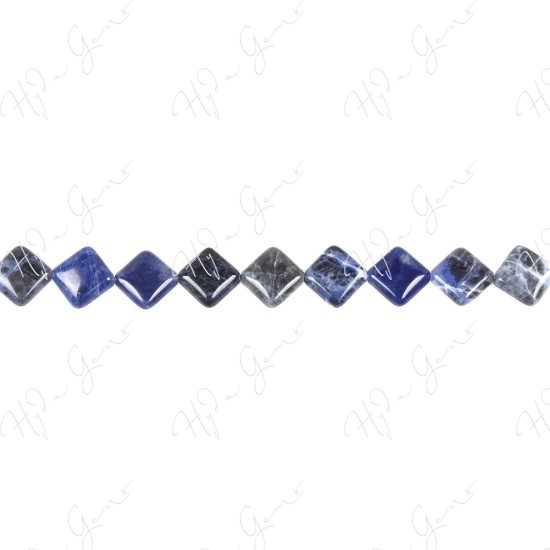 Sodalite Flat Square Beads