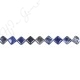 Sodalite Flat Square Beads