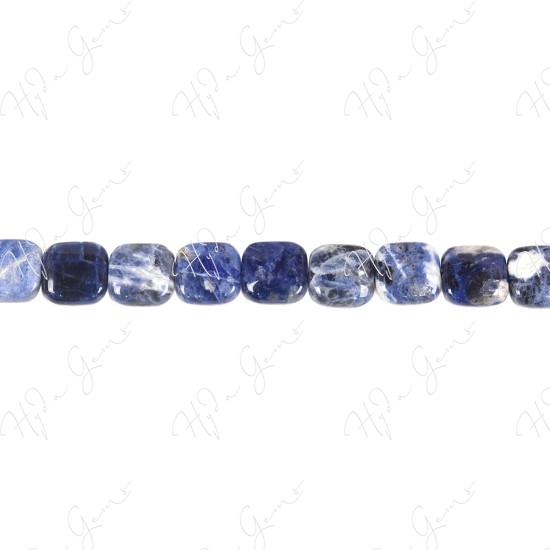 Sodalite Flat Square Beads