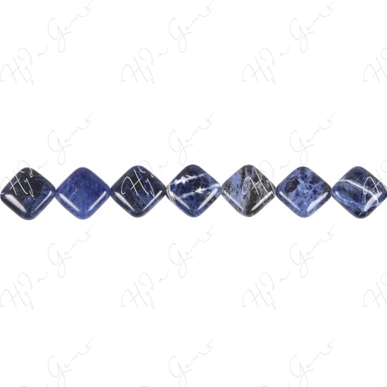 Sodalite Flat Square Beads