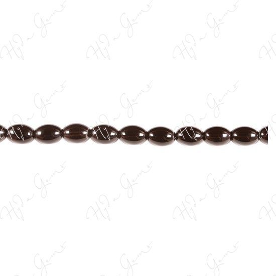 Smoky Quartz Rice Beads