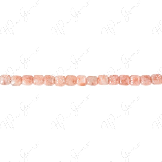 Sun Stone Flat Square Beads