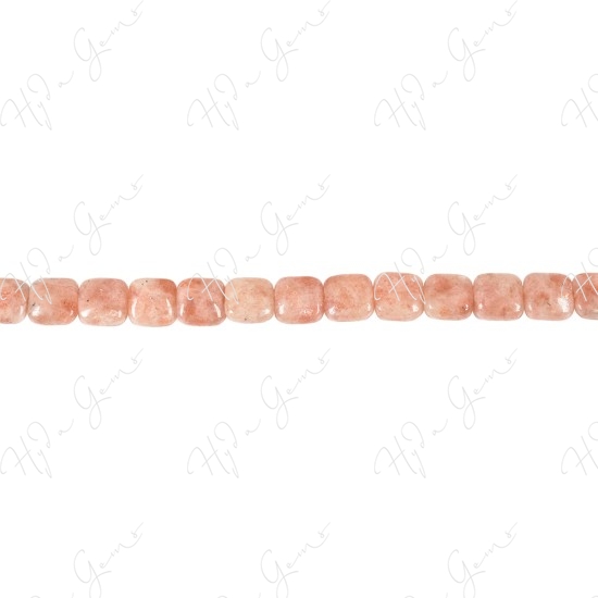 Sun Stone Flat Square Beads