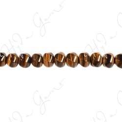 Tiger Eye 6-Face Lattern Beads