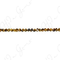 Tiger Eye Cube Beads