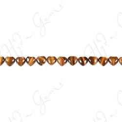 Tiger Eye Heart Beads