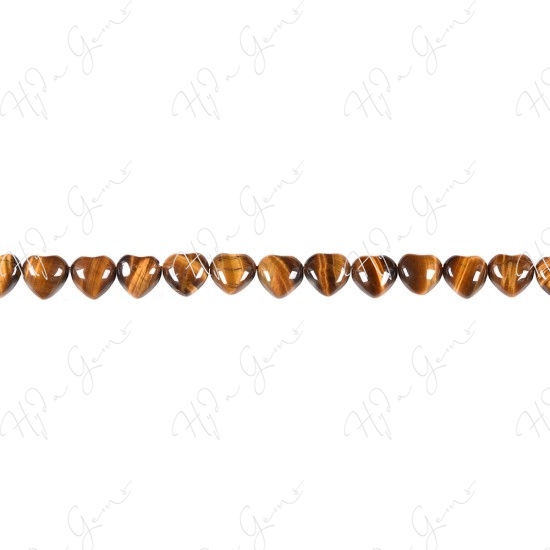 Tiger Eye Heart Beads