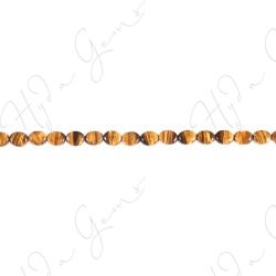 Tiger Eye Flat Oval Beads