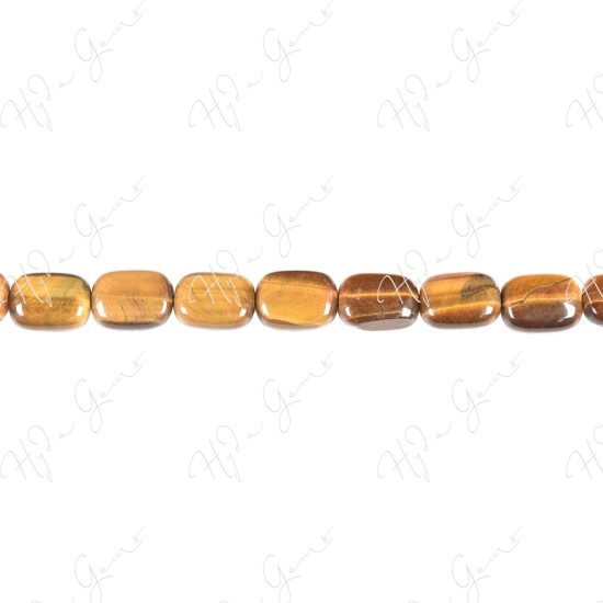 Tiger Eye Flat Rectangle Beads