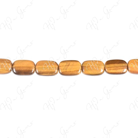 Tiger Eye Flat Rectangle Beads