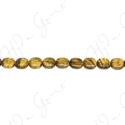 Tiger Eye Flat Square Beads