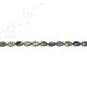 Blue Tiger Eye Pear Beads