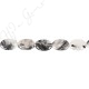 Black Rutile Quartz Flat Oval Beads