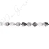 Black Rutile Quartz Pear Beads