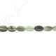 Green Rutlie Quartz Flat Oval Beads