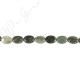 Green Rutlie Quartz Flat Oval Beads