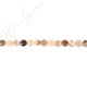 Multi Rutile Quartz Coin Beads