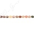 Multi Rutile Quartz Flat Oval Beads