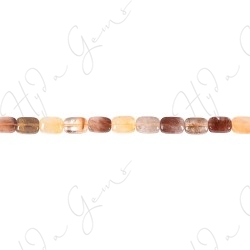 Multi Rutile Quartz Flat Rectangle Beads