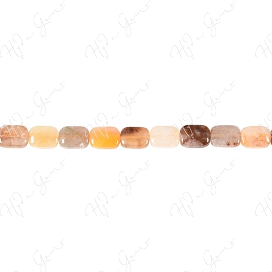 Multi Rutile Quartz Flat Rectangle Beads