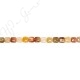 Multi Rutile Quartz Flat Square Beads