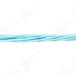 German Turquoise Tube Beads