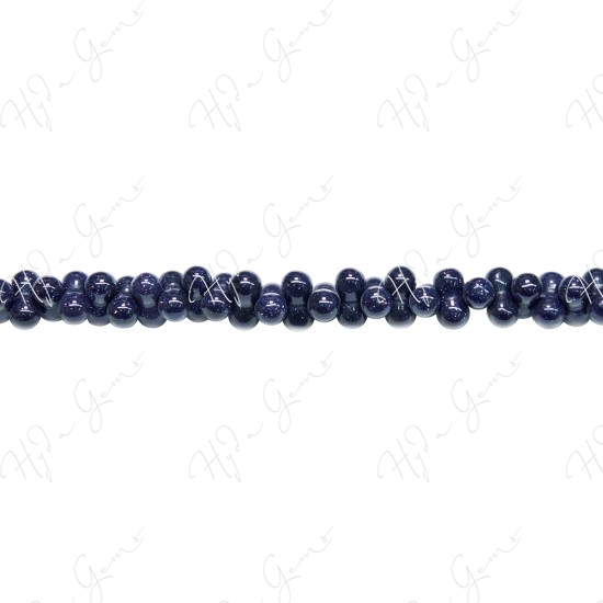 Blue Sand Stone 8 Shaped Beads