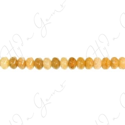 Yellow Quartz 6-Face Lattern Beads