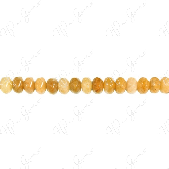 Yellow Quartz 6-Face Lattern Beads