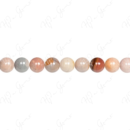 African Agate Round Beads