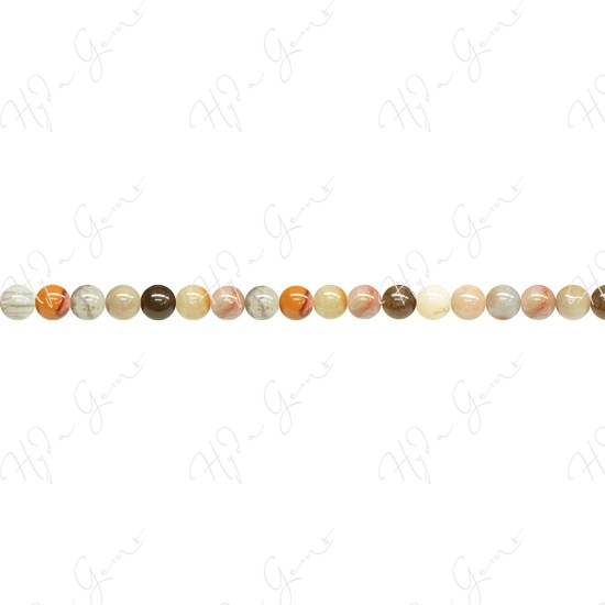 African Agate Round Beads