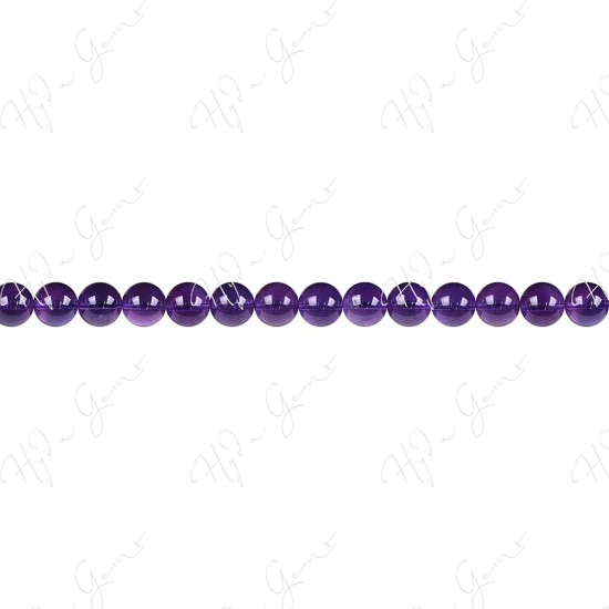 Amethyst Round Beads (3A)