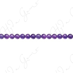 Amethyst Round Beads (A)