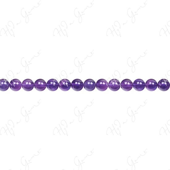 Amethyst Round Beads (A)