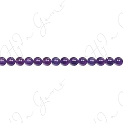 Amethyst Round Beads (AB+)