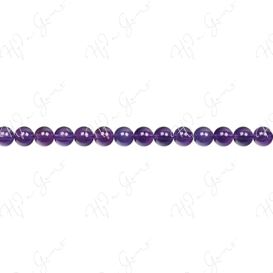 Amethyst Round Beads (AB+)