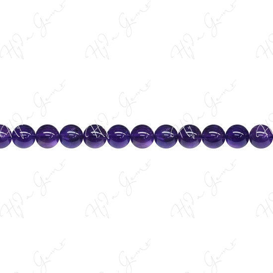 Amethyst Round Beads (2A)