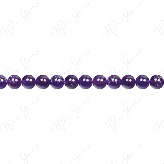 Amethyst Round Beads (AB+)