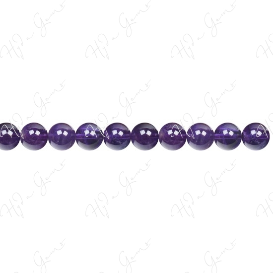 Amethyst Round Beads (AB+)