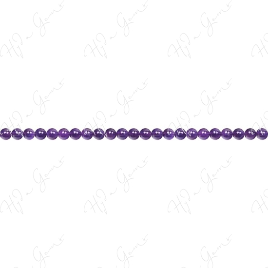 Amethyst Round Beads (2A)