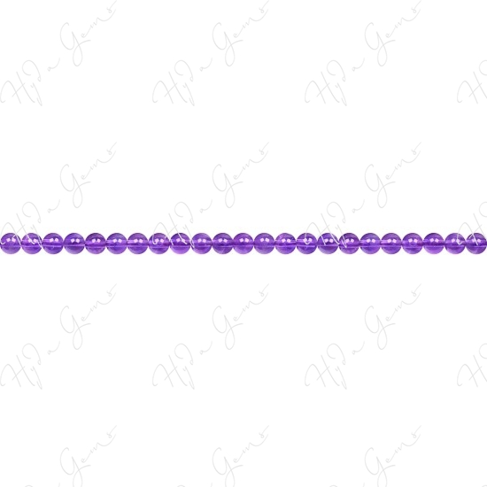 Amethyst Round Beads (A)