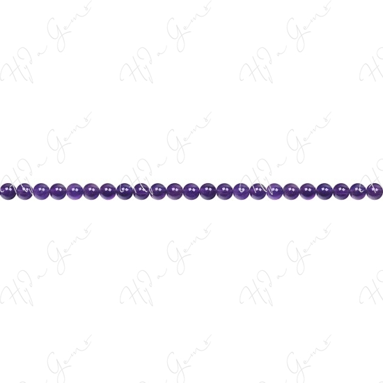 Amethyst Round Beads (AB+)