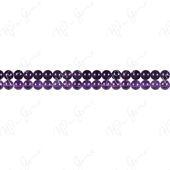 Amethyst Round Beads (2A)