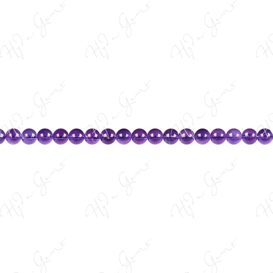 Amethyst Round Beads (3A)