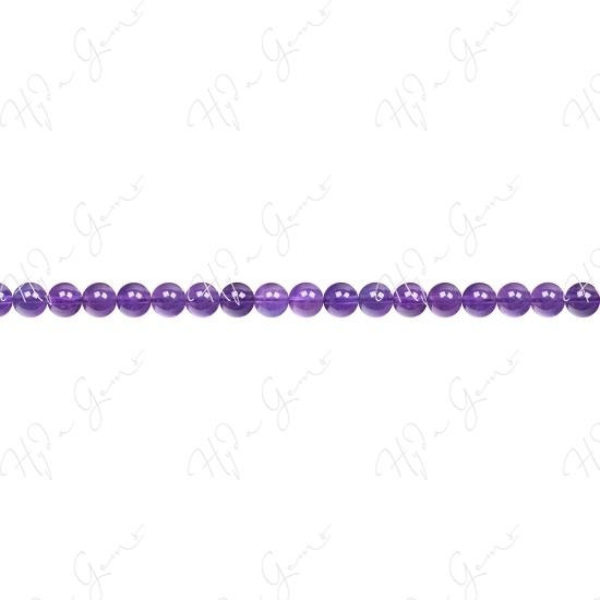 Amethyst Round Beads (A)