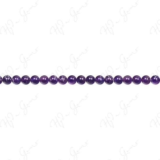 Amethyst Round Beads (AB+)