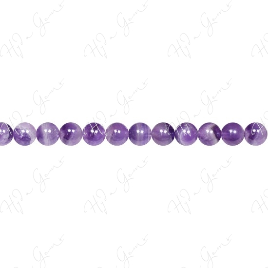  Amethyst Quartz Round Beads